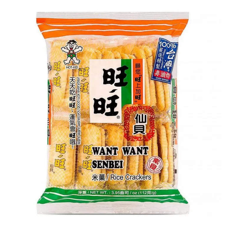Want Want Salty senbei rice cracker 112g / riisin kekseliä