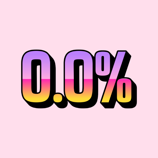0.0 percent