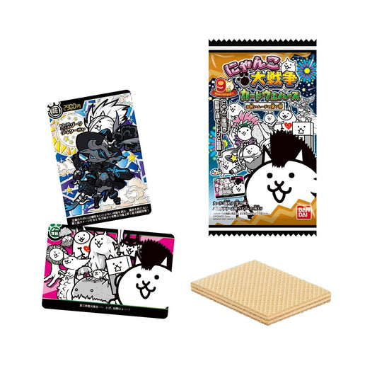 Bandai Nyanko battle war wafer +7 13g / kiekko tarralla