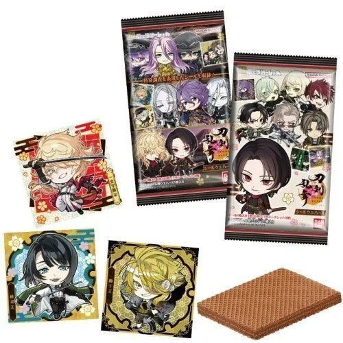 Bandai Niformation Touken Ranbu sticker wafer 15g / kiekko tarralla
