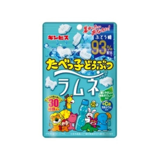 Ginbis Animal shaped tablet candy ramune flavor 38g