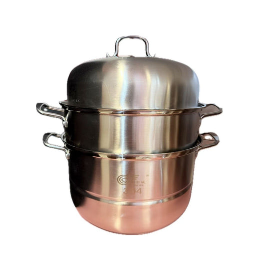 JCC 304 stainless steel steamer 3 layers 32cm