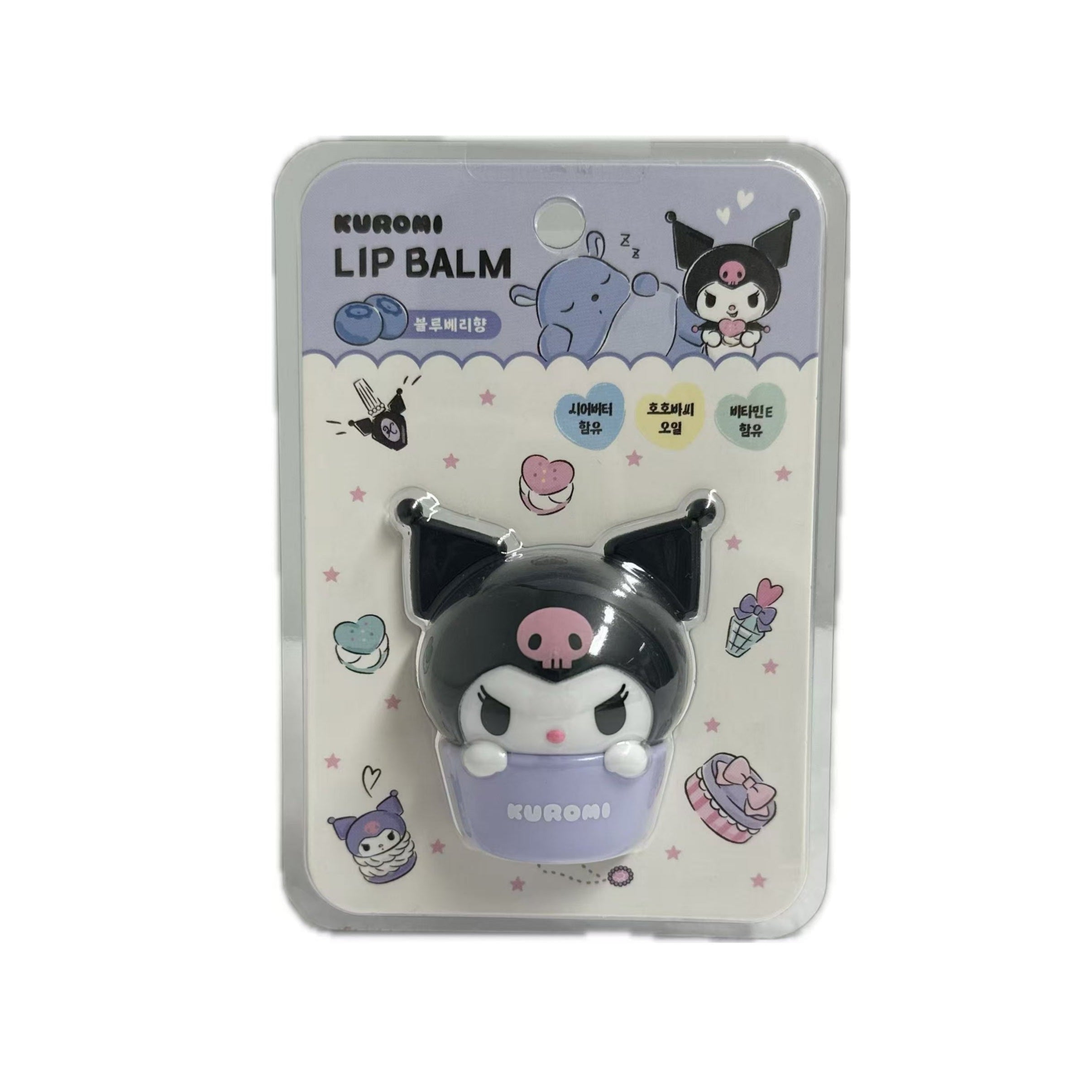 Measty Sanrio lip balm Kuromi blueberry scent 8g / huulirasva mustikan tuoksu