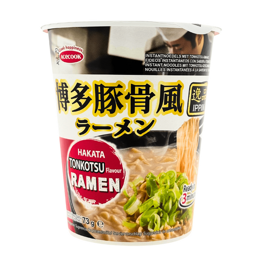 Acecook instant cup noodles hakata tonkotsu Ippin 73g