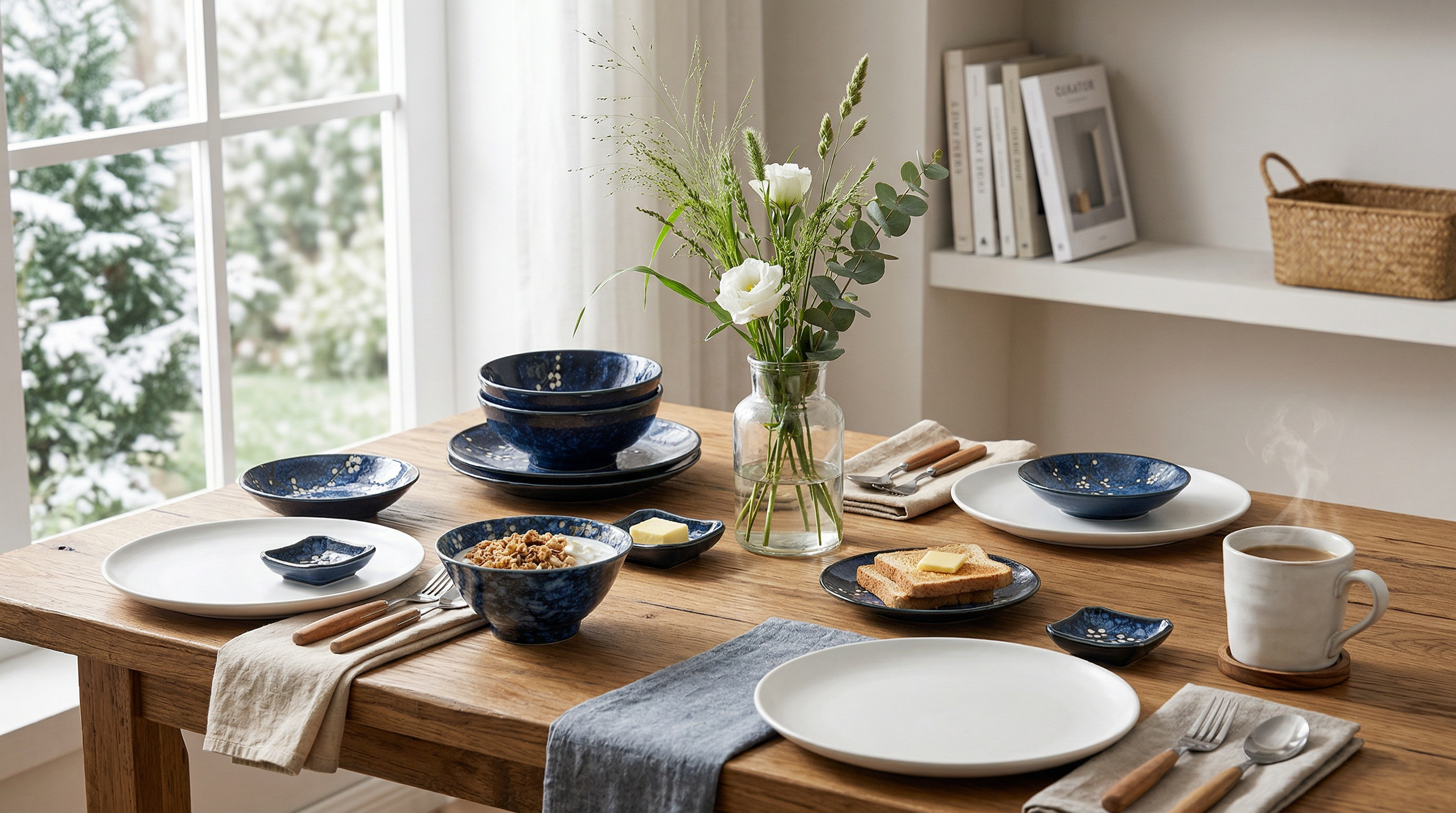 Hana blue, Sauce dish, Anemone D9cm | H3.5cm