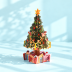 3D Greeting Card, Christmas Tree 01, 15x15cm detail