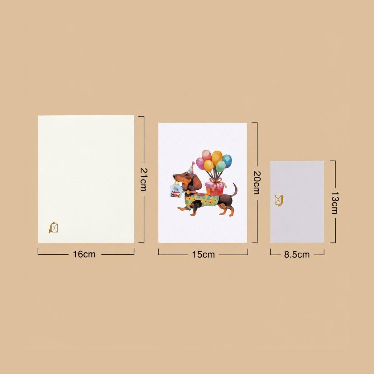 3D_Greeting_Card_Dachshund_15x20cm_size