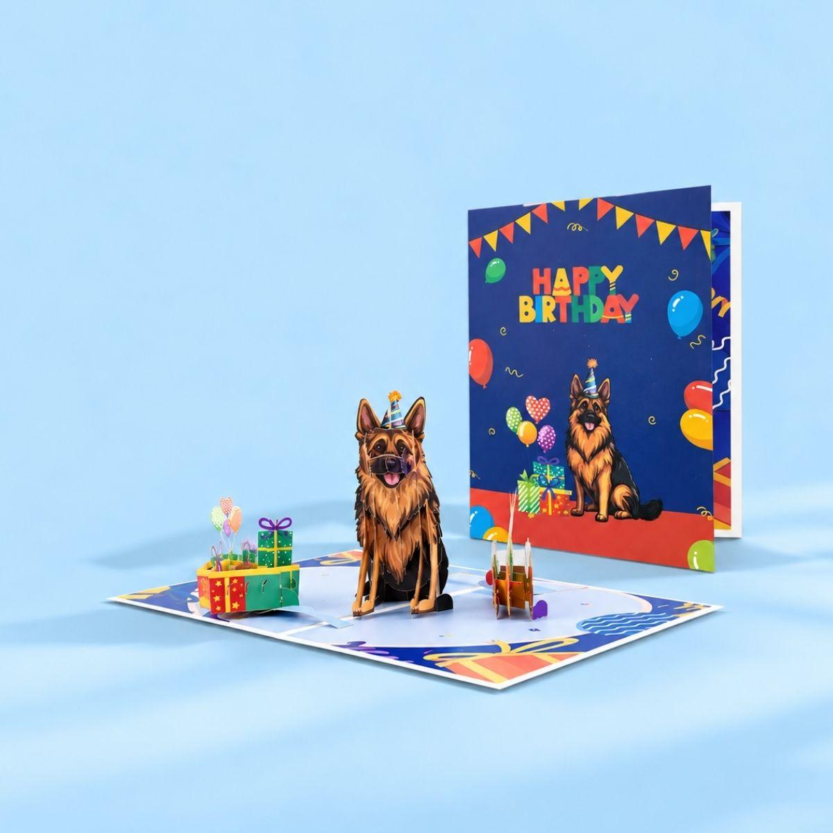 3D Greeting Card, German Shepherd, 15x20cm 2