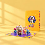 3D Greeting Card, Poodle, 15x20cm