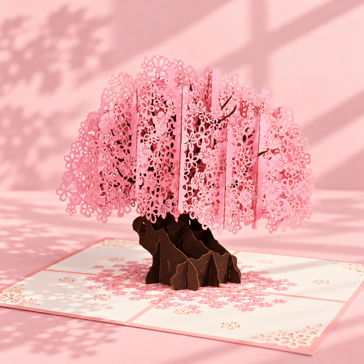 3D Greeting Card, Sakura tree 01, 15x20cm detail