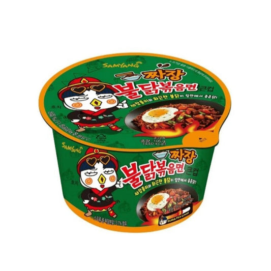 Samyang buldak ramen big bowl Jjajang stir-fried noodles 105g / mustapapujen paistetut nuudelit