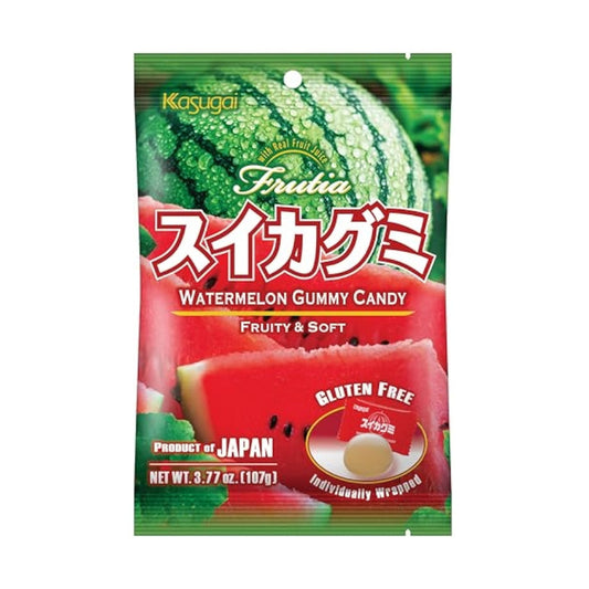 Kasugai watermelon gummy 107g / vesimelonikarkki