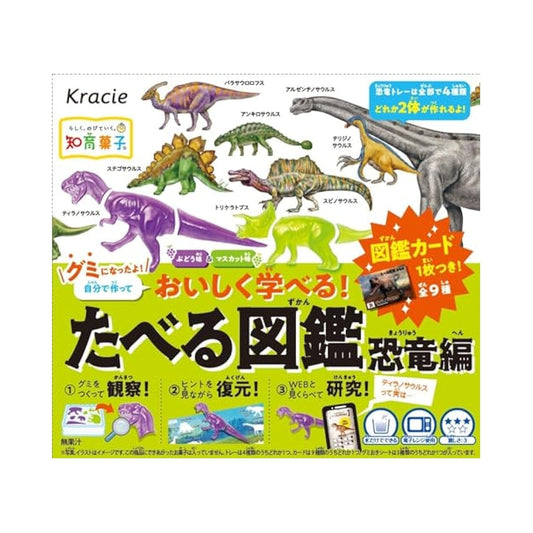Kracie Taberu picture book Dinosaurs grapes & muscat 13g