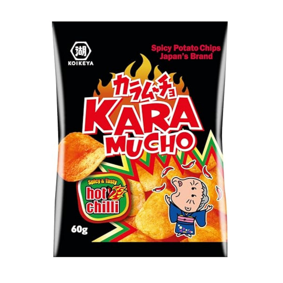 Koikeya karamucho perunalastut hot chili flat cut 60g
