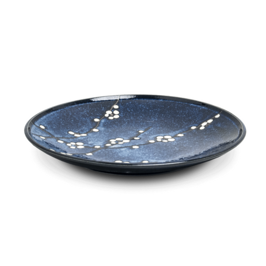 Plate, Hana blue D22.5 cm | H3 cm