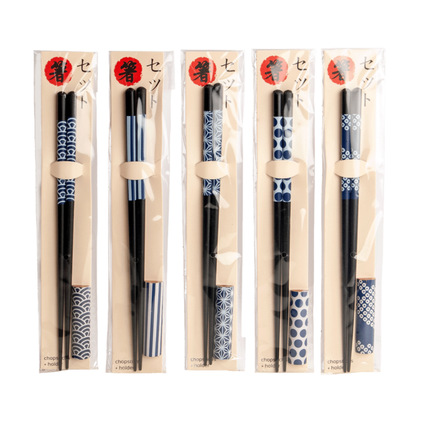 Chopsticks, blue pattern, with holder 22.5 cm 1 pair