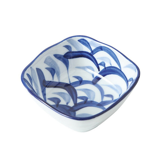 Golden Turtle Japanese ceramic bowl 8.5x8.5x3.5cm