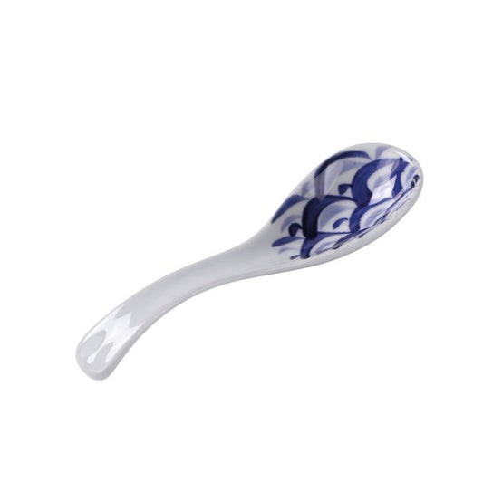 Golden Turtle ceramic spoon blue wave 14.2cm