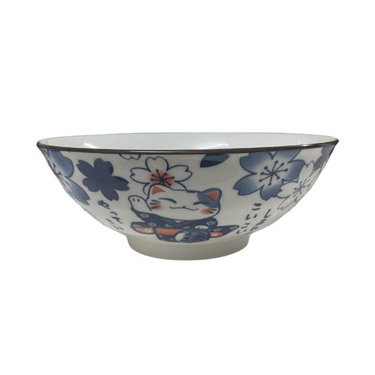 Golden Turtle ceramic bowl lucky cat 20x20x7.5cm
