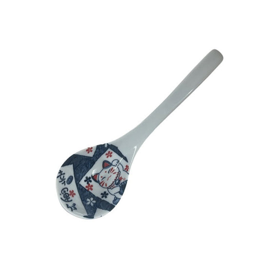 Golden Turtle ceramic spoon lucky cat 21cm