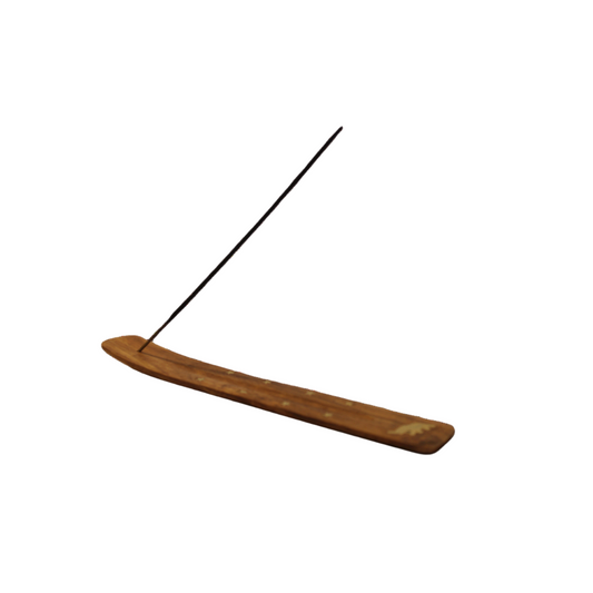 Wood incense holder L25cm