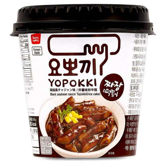 Yopokki Topokki jjajang musta soijapapu riisikakkukuppi 120g