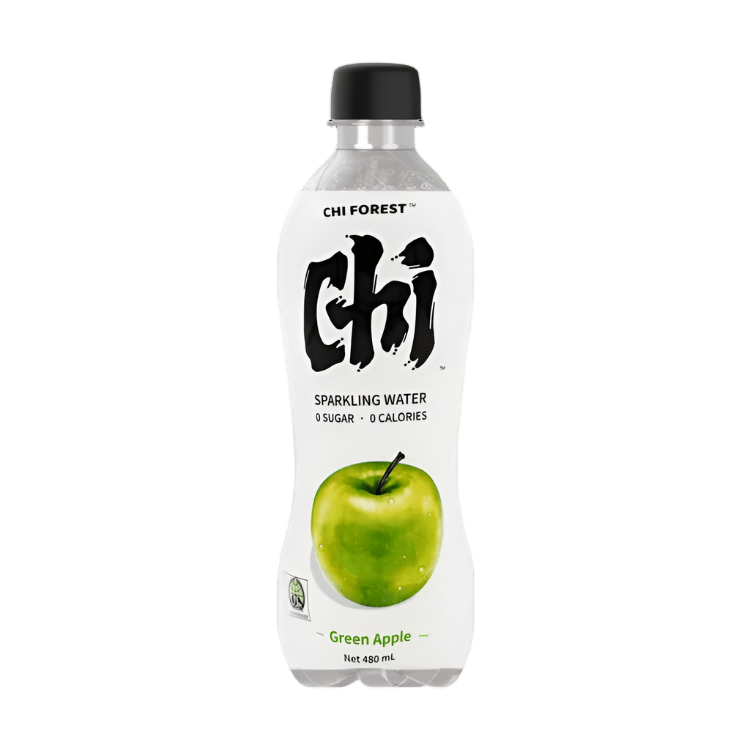 Genki Forest sparkling water green apple 480ml / kivennäisvesi vihreä omena maku