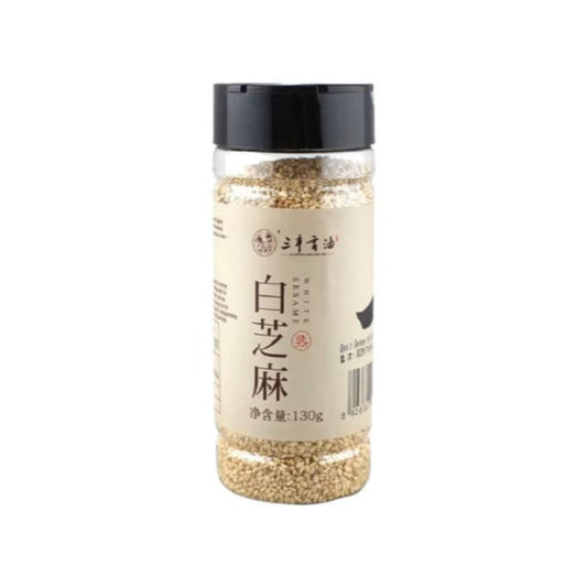 Sanfeng roasted white sesame seeds 130g / paahdettuja valkoisia seesaminsiemeniä