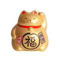 Money box lucky cat S gold 8.5x8 cm | H9cm