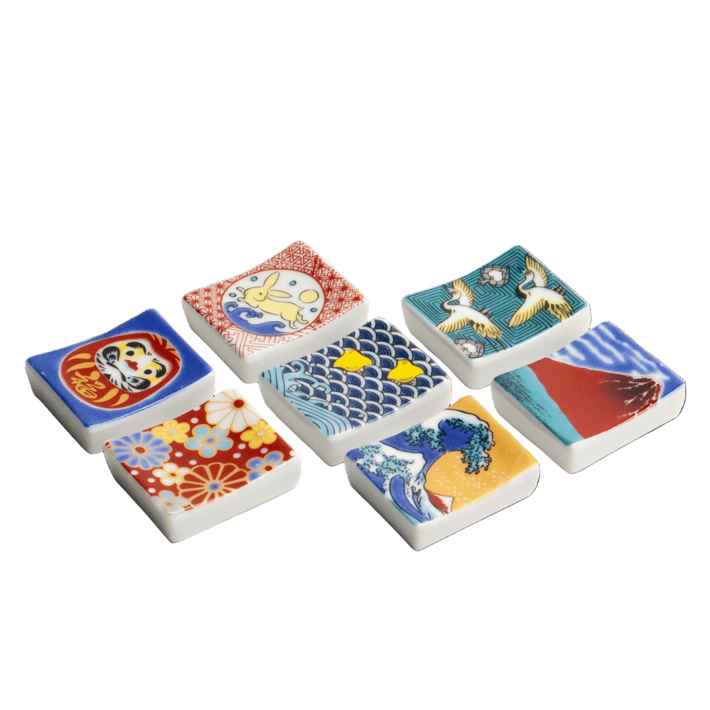 Chopsticks holder, mixed pattern 4x3.5cm | H1cm