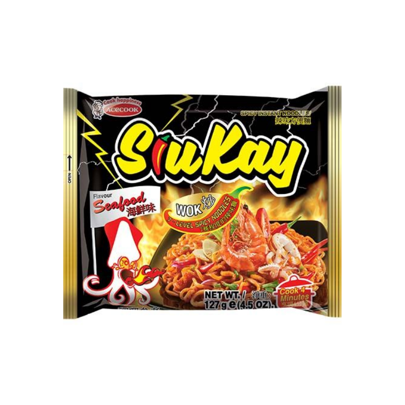 Acecook instant noodles Siu Kay spicy seafood 127g