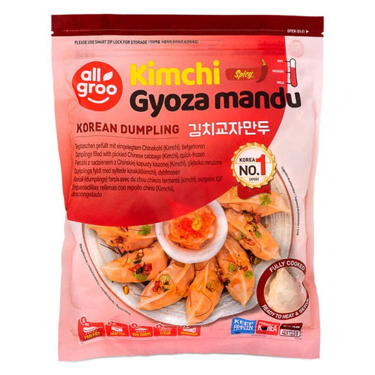 Allgroo Korean dumplings kimchi gyoza mandu 540g