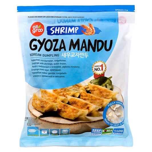 Allgroo Korean dumplings shrimp gyoza mandu 540g / katkarapu gyoza