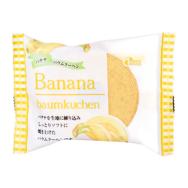 Atom Baumkuchen cake banana flavor 80g