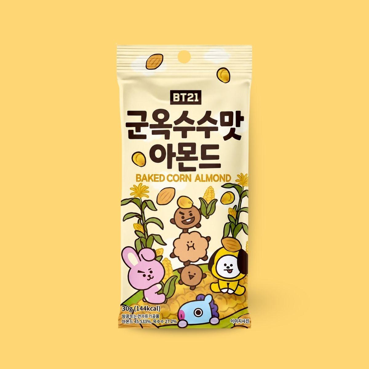 BT21 Baked corn flavor almond 30g