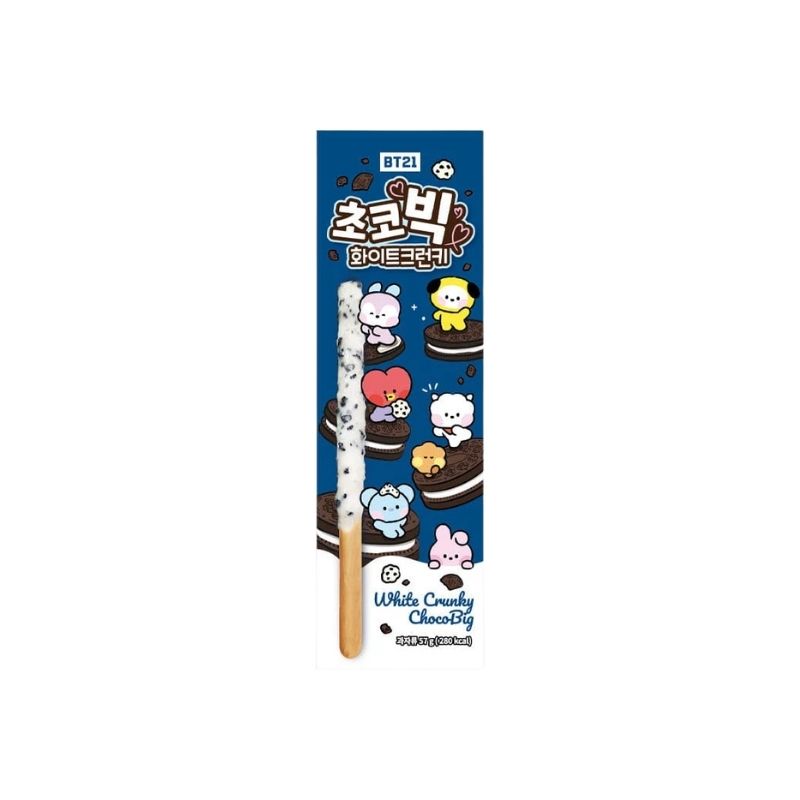 BT21 ChocoBig Biscuit Sticks White Crunky 57g