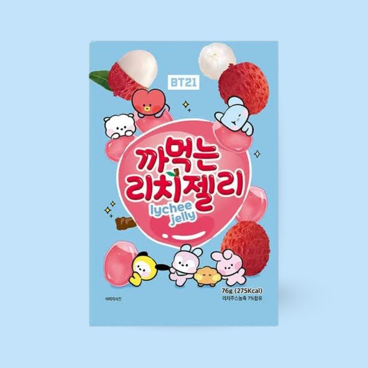 BT21 Peeling soft candy lychee 76g