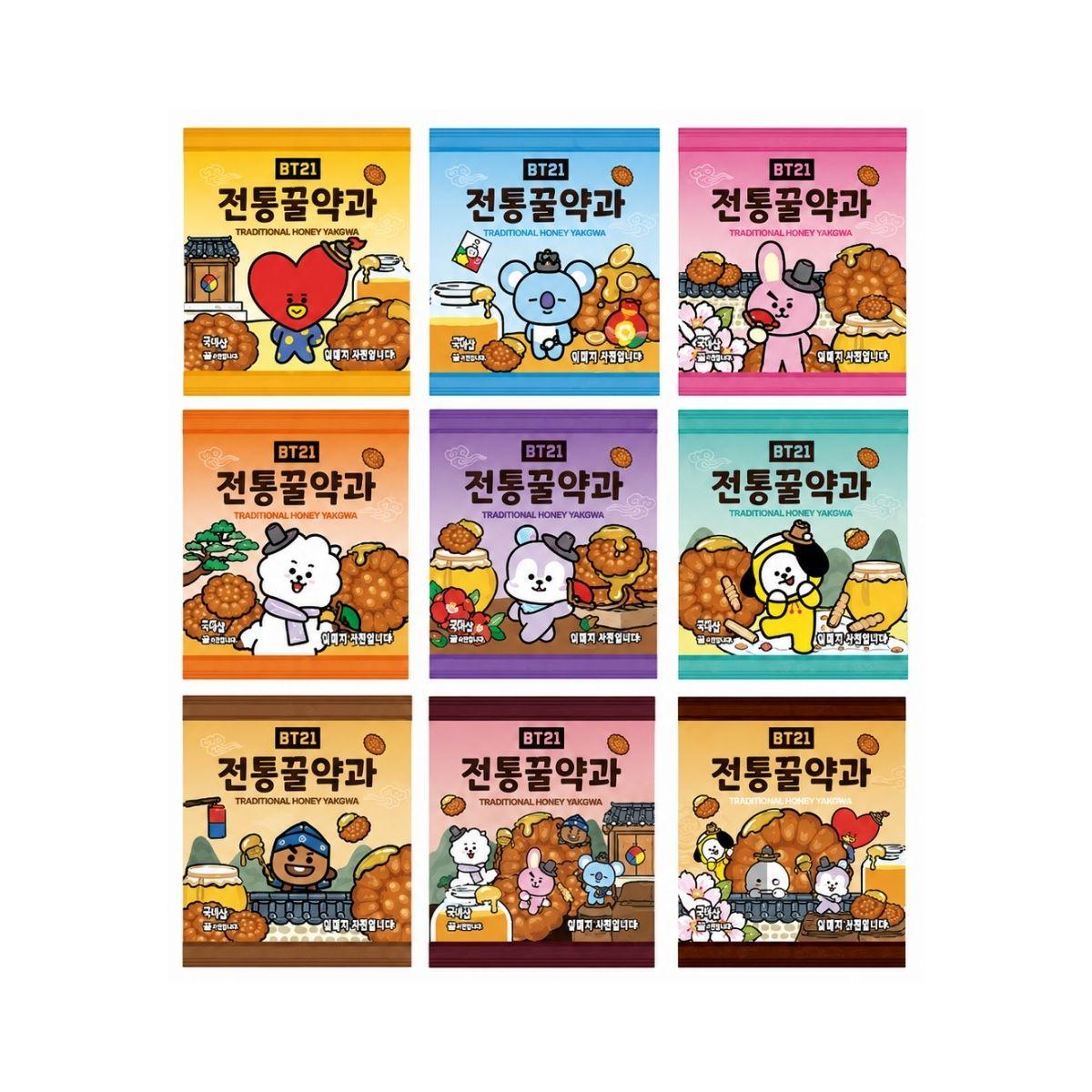 BT21 Traditional honey yakgwa Korean honey cookies 55g