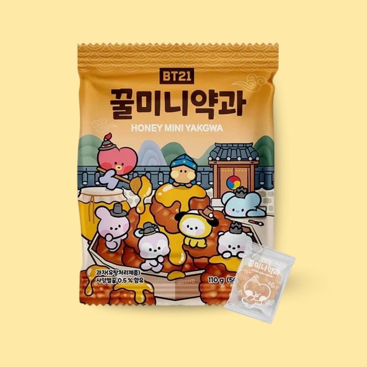 BT21 Traditional honey yakgwa Korean honey cookies 55g