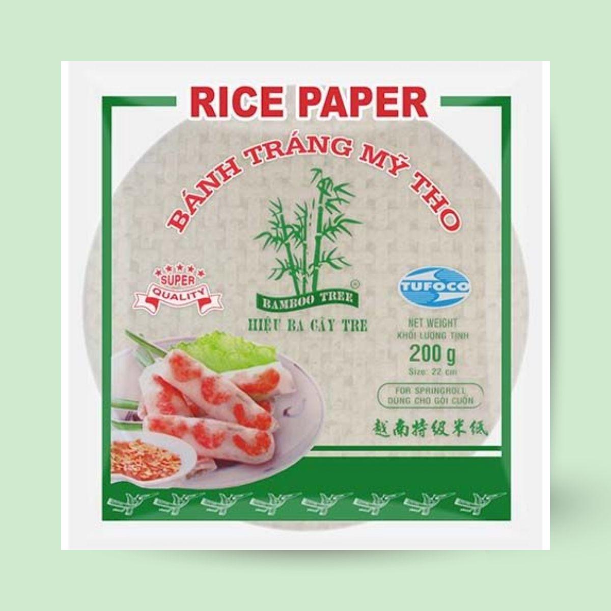 Bamboo tree rice paper 22cm (round) 200g