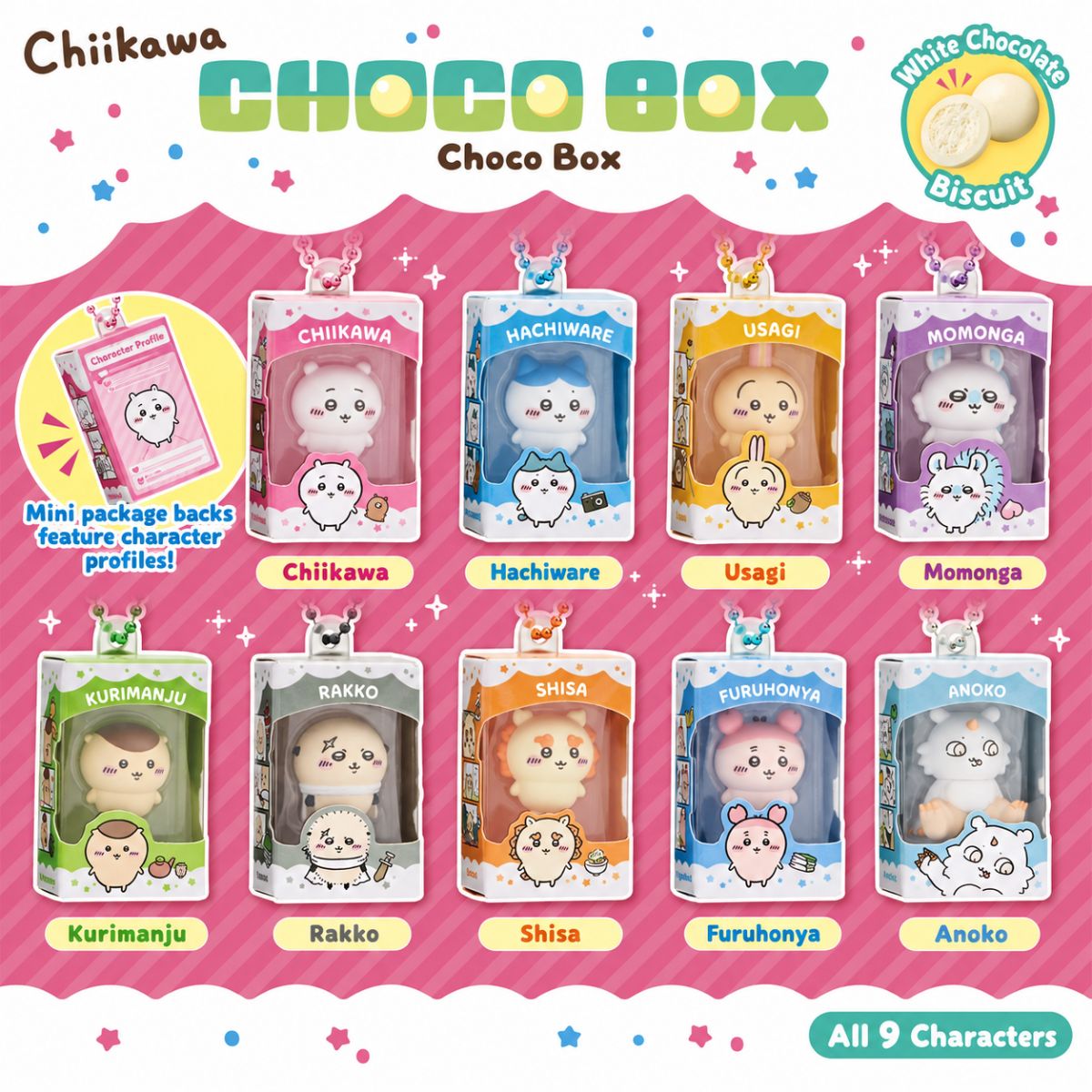 Bandai Chocolate Box Chiikawa Figure All 9 Characters
