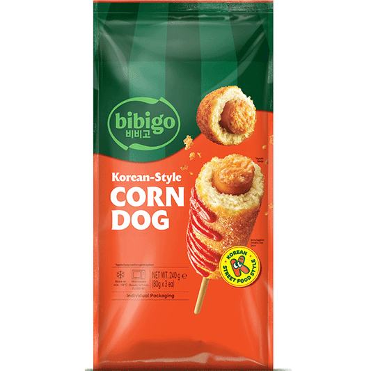 Bibigo Korean-style corn dog 240g / korealainen tyyli corn dog