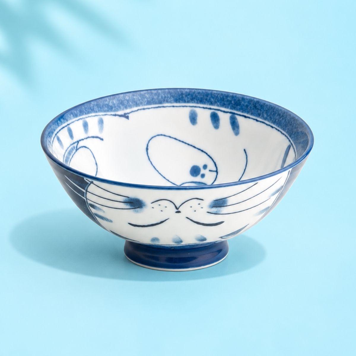 Bowl, cat blue D14 cm | H6.5cm