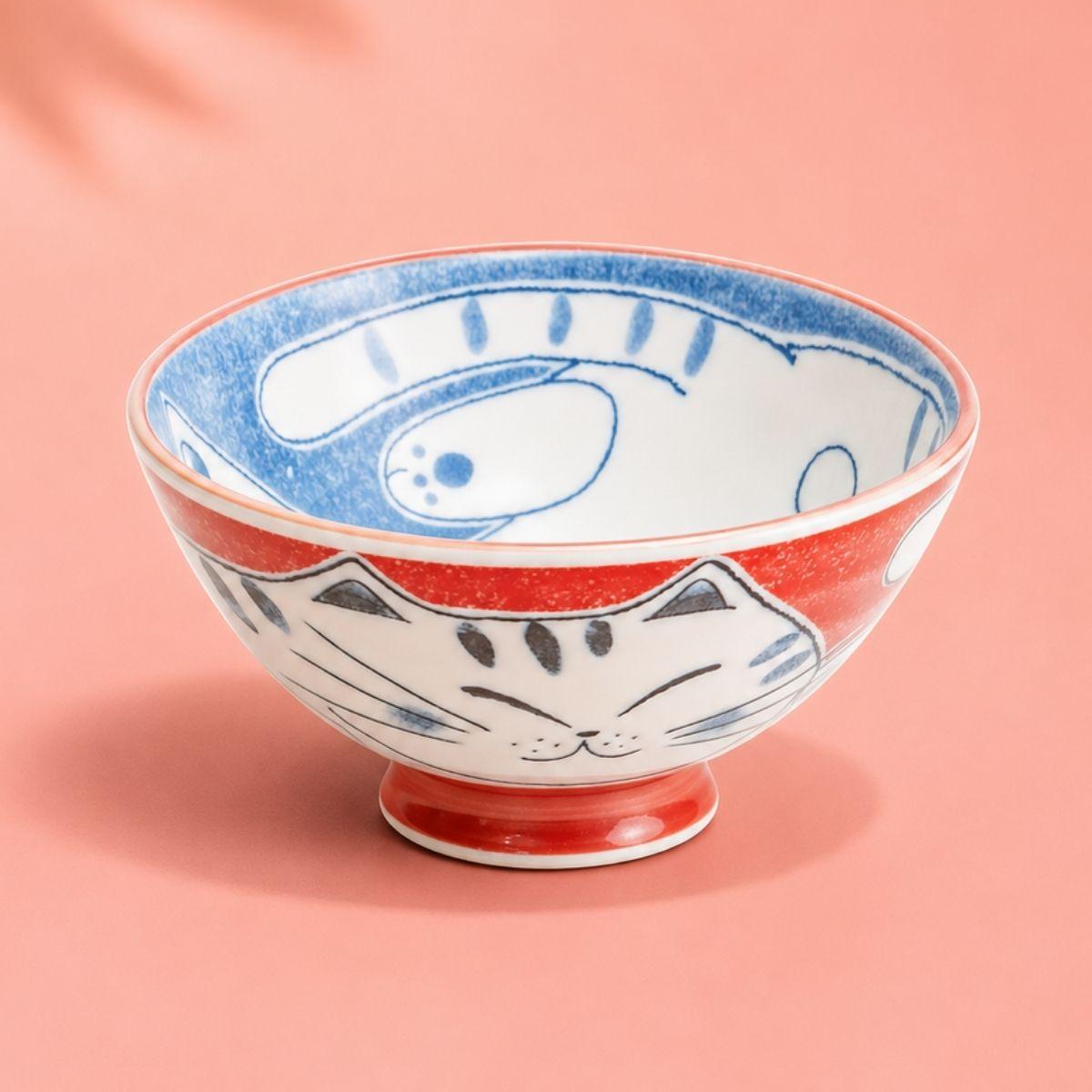 Bowl, cat red D14 cm | H6.5cm