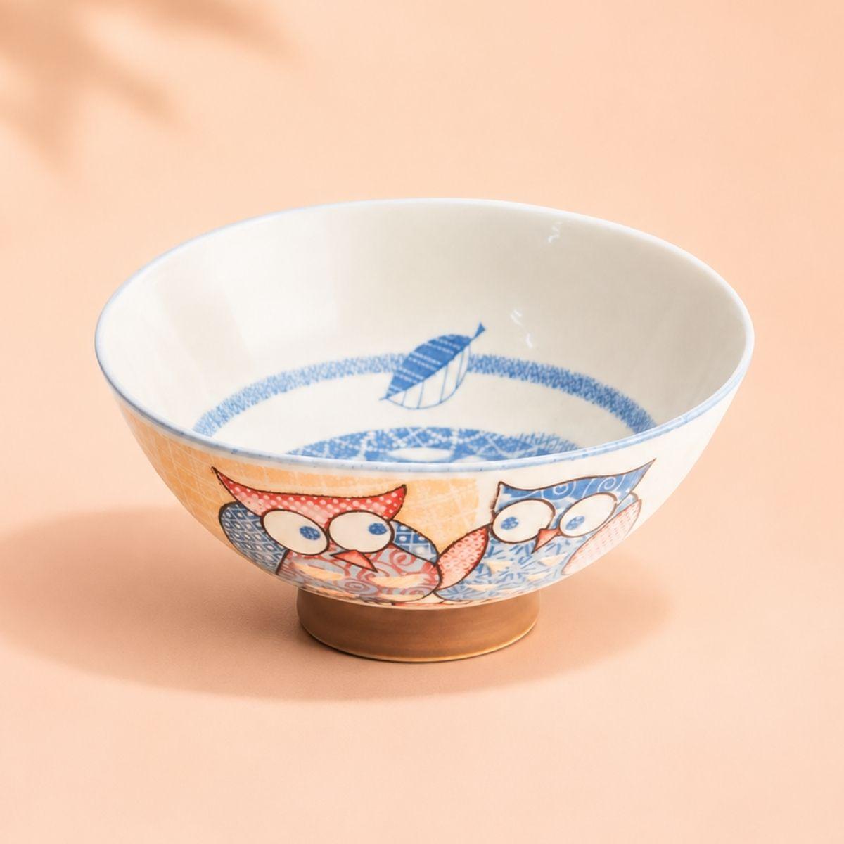 Bowl, owl yellow D14 cm | H6.5cm