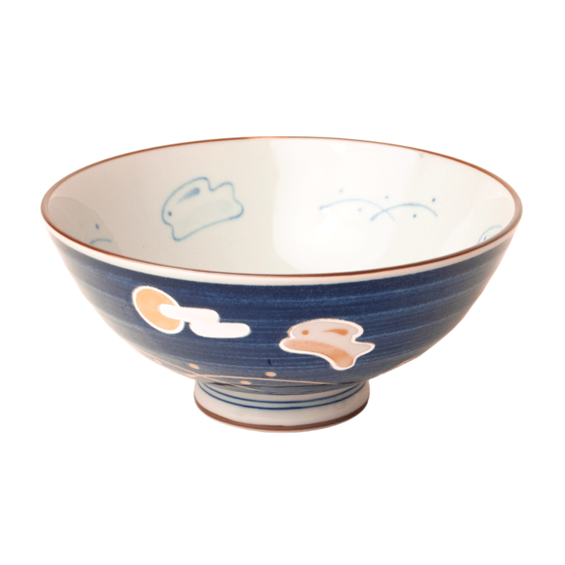Bowl, rabbit and moon D14 cm | H6.5 cm