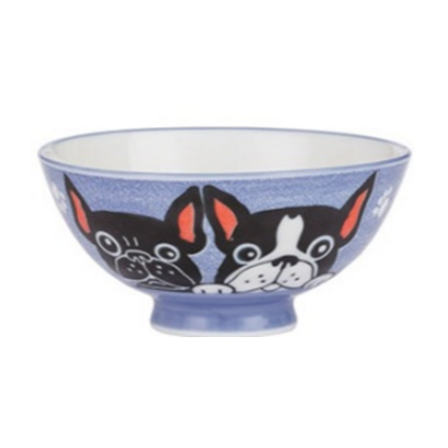 Bulldog bowl light purple 4.5 inches 11.3x5.5cm