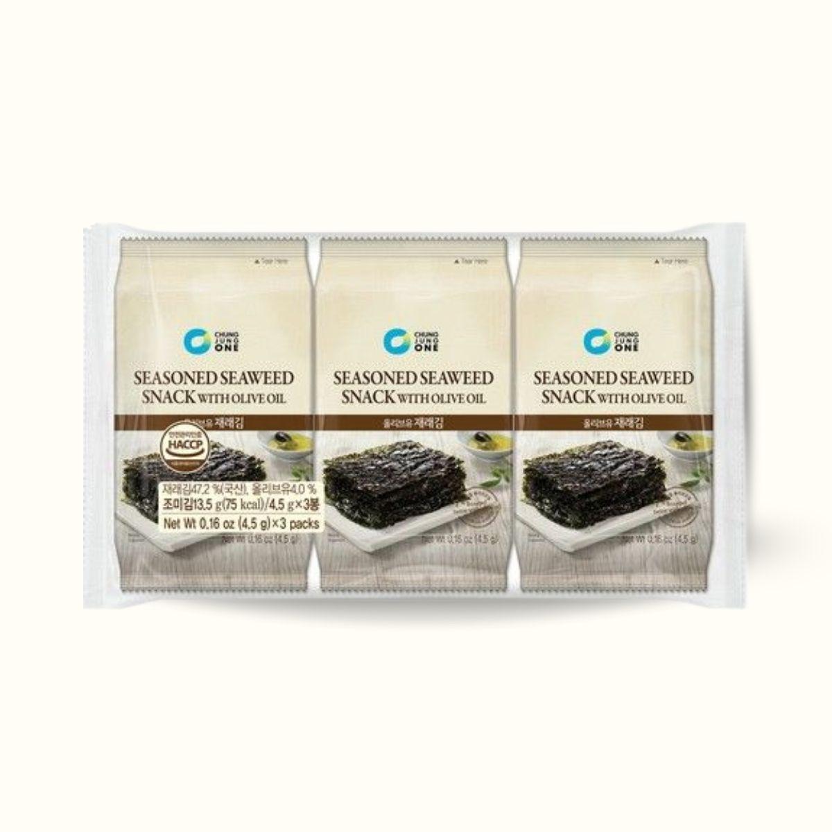 CJW Seaweed snack with olive oil 3x4.5g