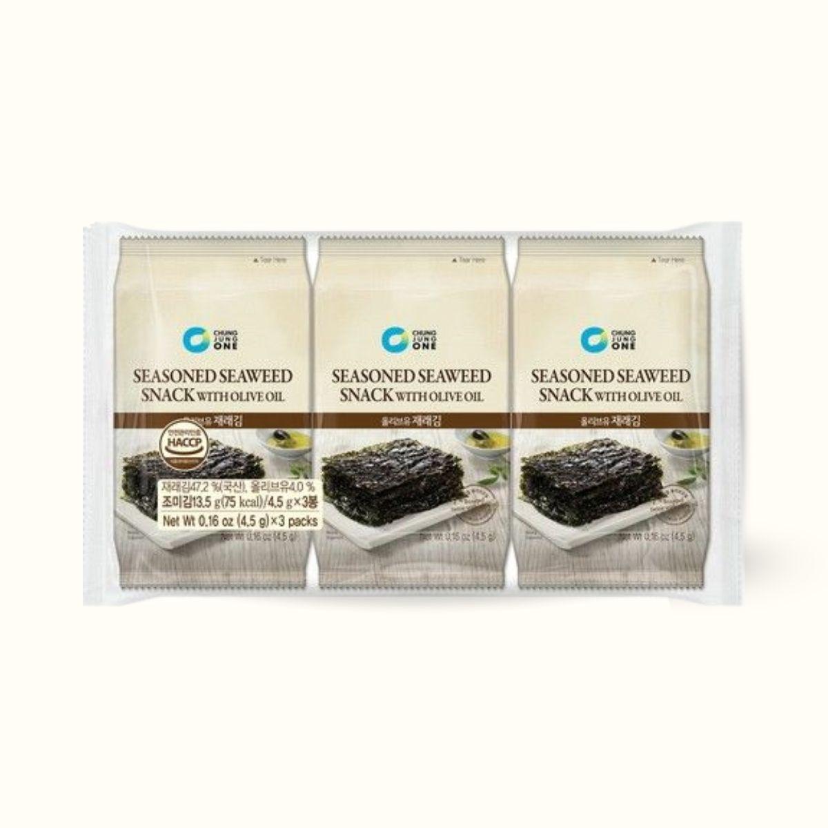 CJW Seaweed snack with olive oil 3x4.5g
