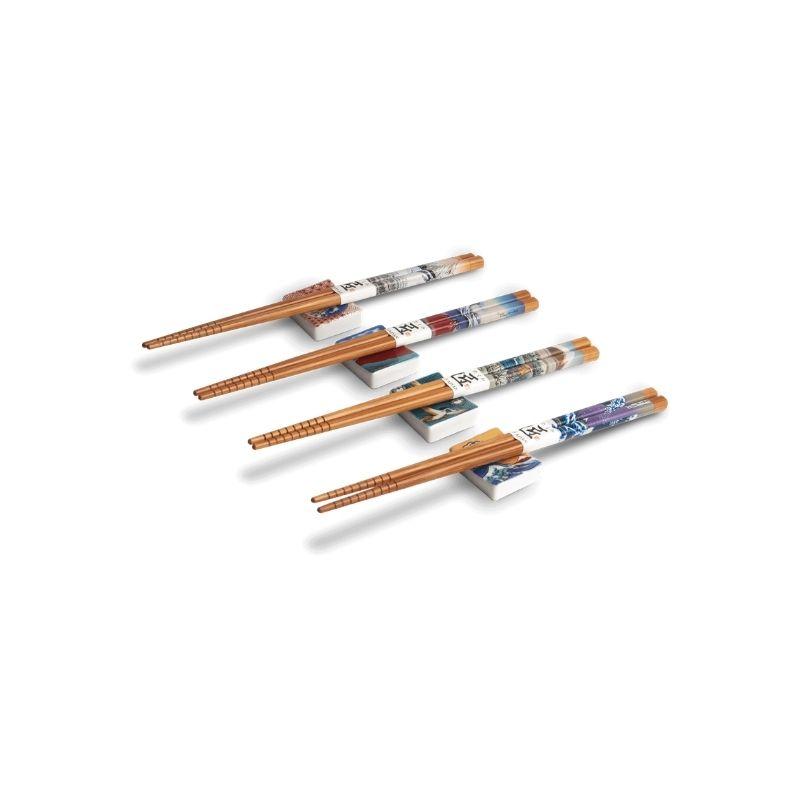 Chopstick set, Japanese motif 4 pairs